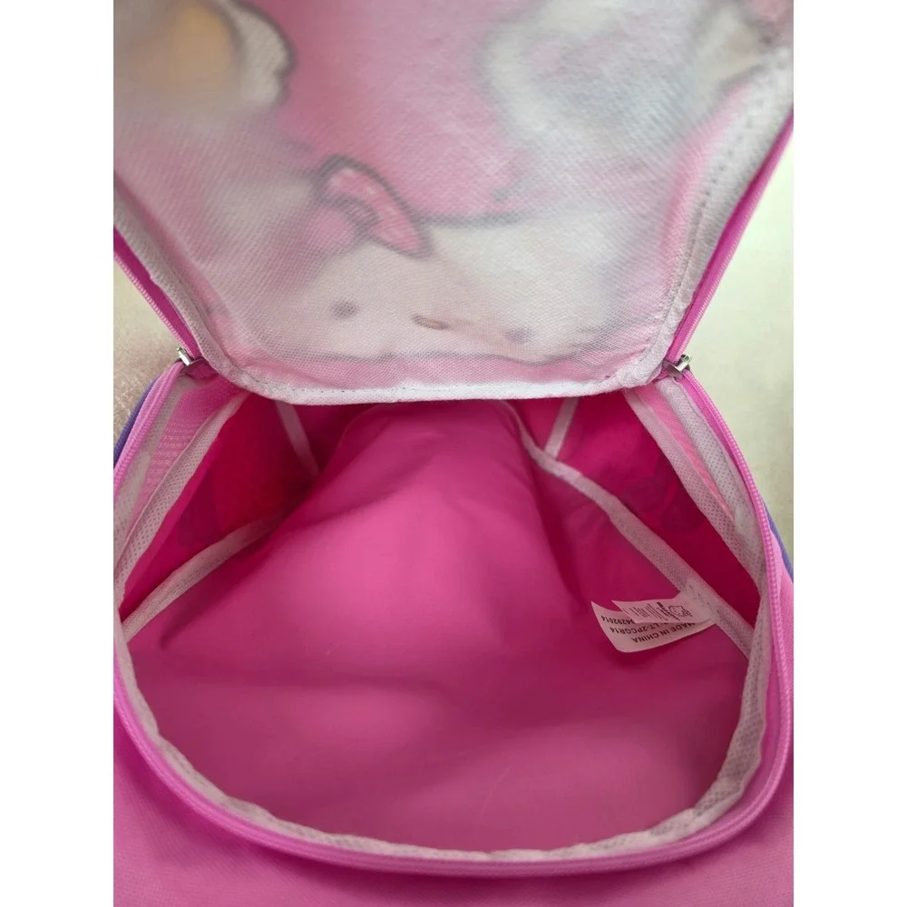 Hello Kitty Pink Backpack Sanrio Girls School Bag Multi Color Logo Graphic